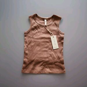 Quincy Mae Organic Cotton‎ Tank Top Size 18-24 Month NWT